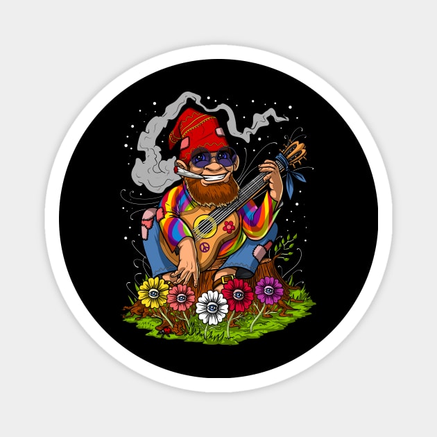 Hippie Gnome Magnet by underheaven